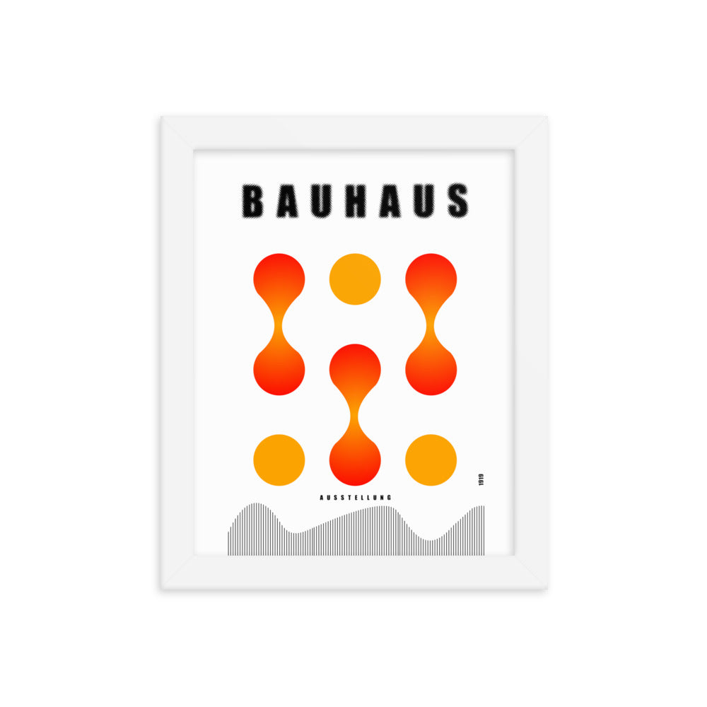 Bauhaus Lava Drops Framed Print