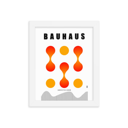 Bauhaus Lava Drops Framed Print