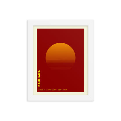 Bauhaus Sunrise Framed Print
