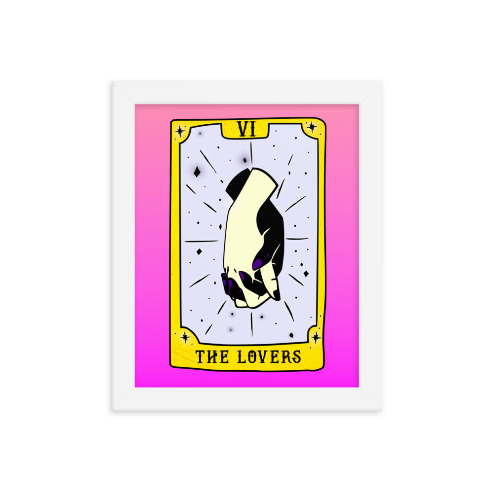 The Lovers Tarot Card Framed Print