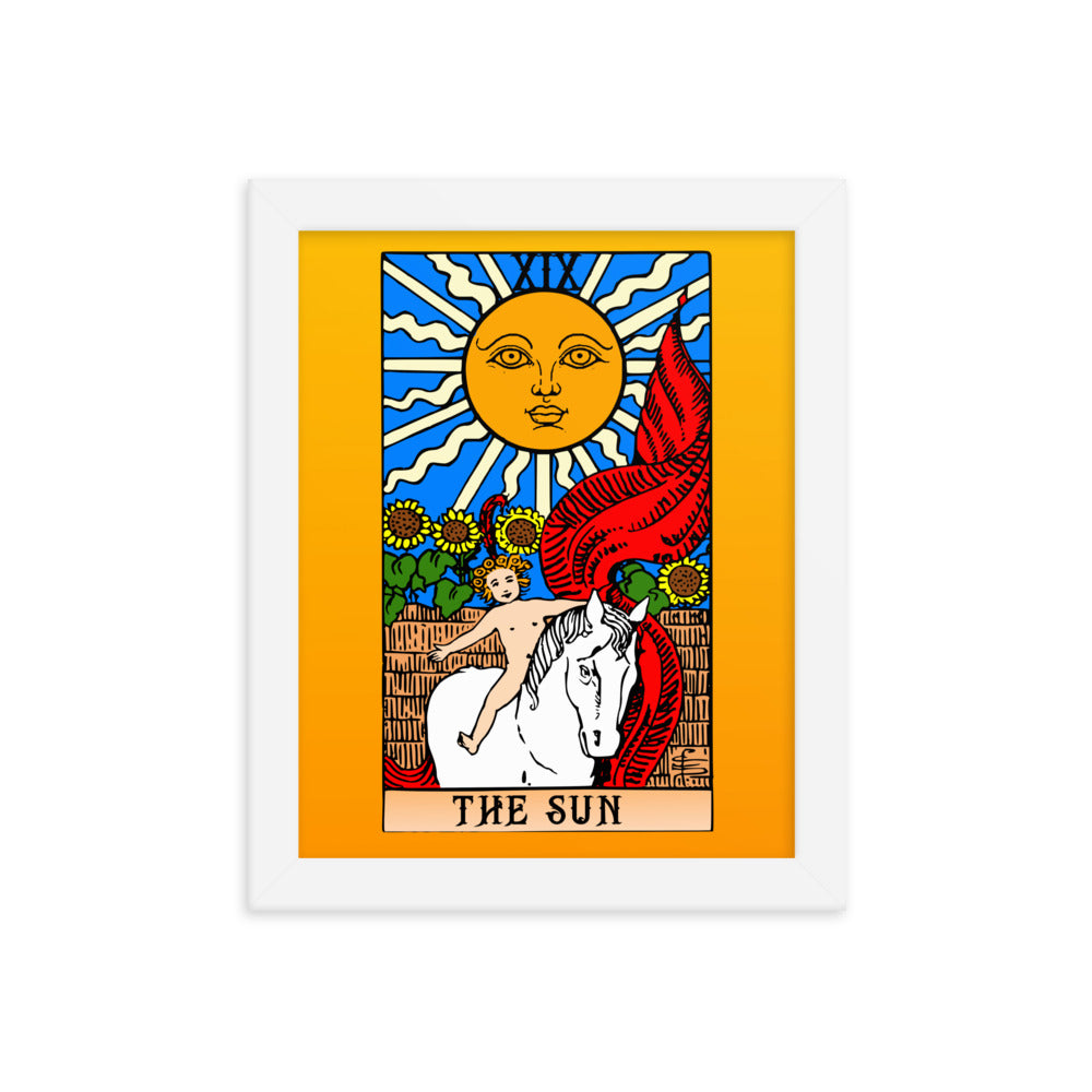 The Sun Tarot Card Framed Print