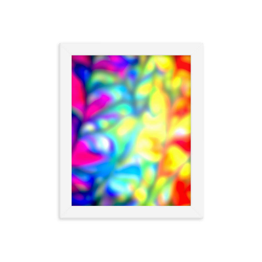 Color Fractures Framed Print