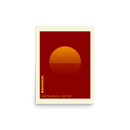Bauhaus Sunrise Framed Print