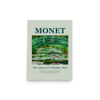 The Japanese Footbridge by Monet Framed Print