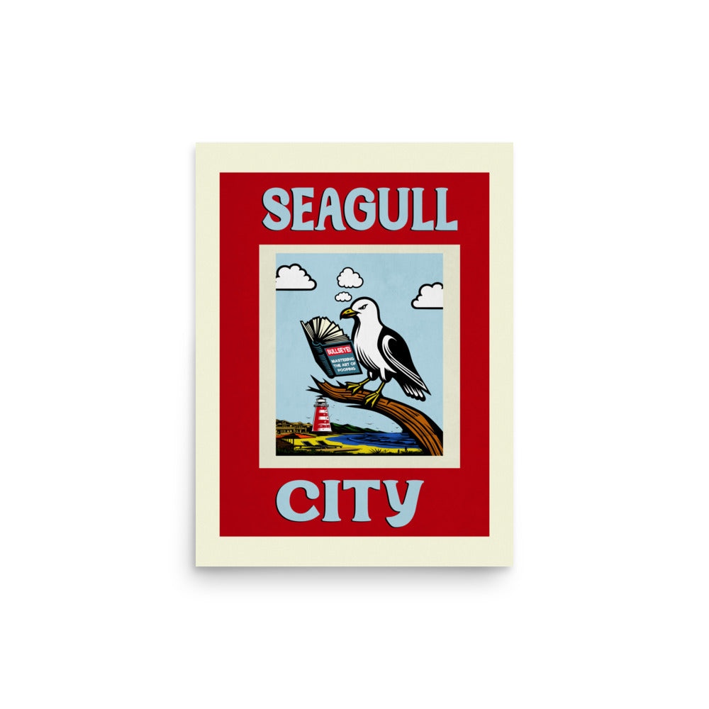 Seagull City Poster Print