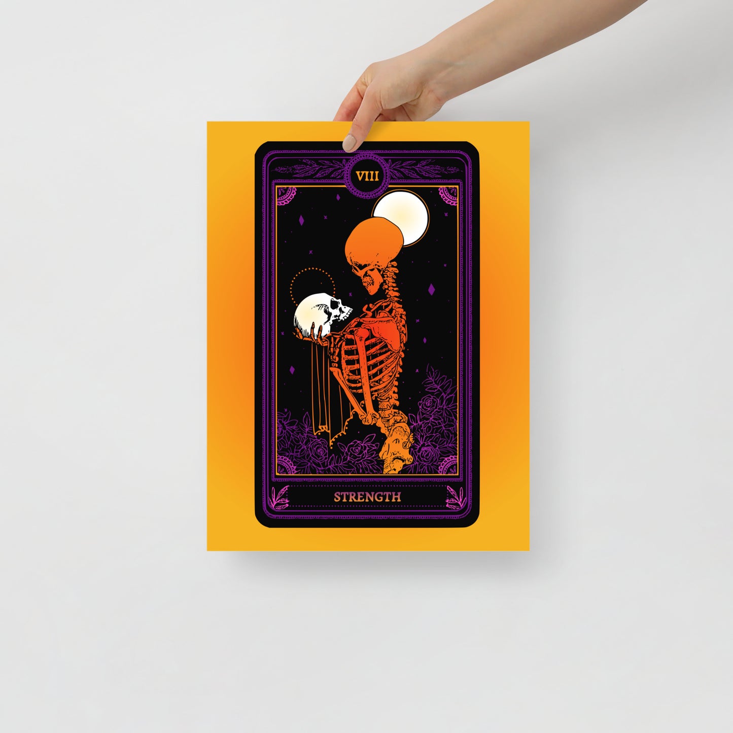 Strength - Tarot Card Framed Print