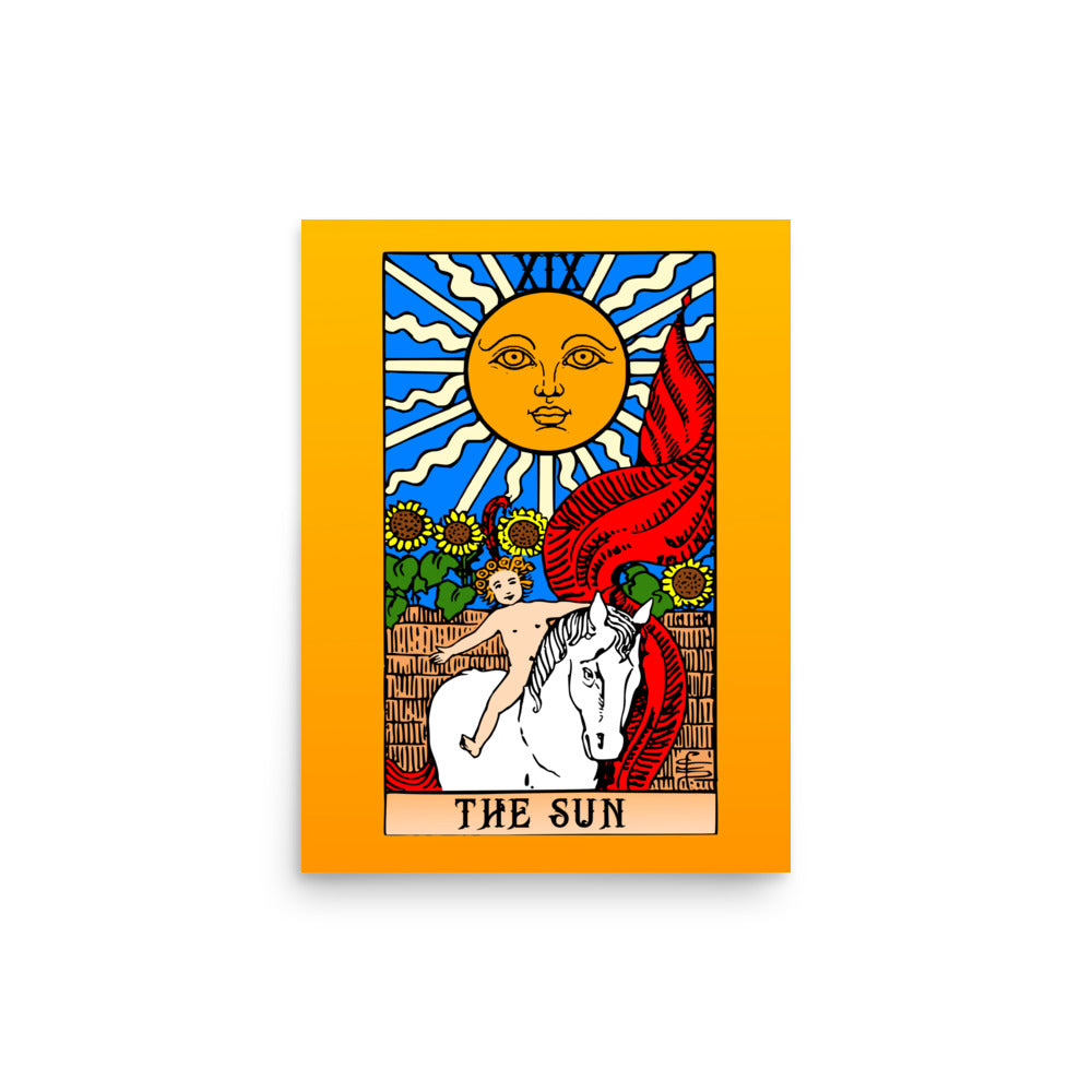 The Sun Tarot Card Framed Print