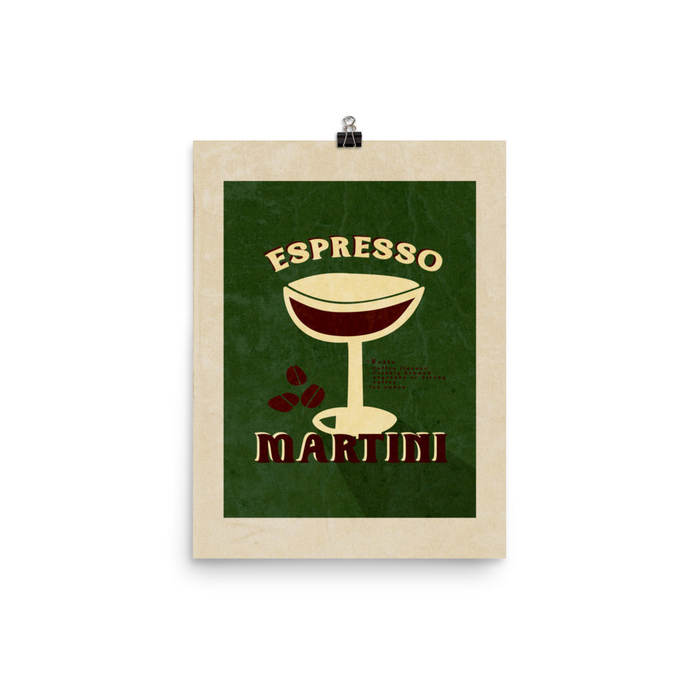 Espresso Martini Cocktail Poster Print