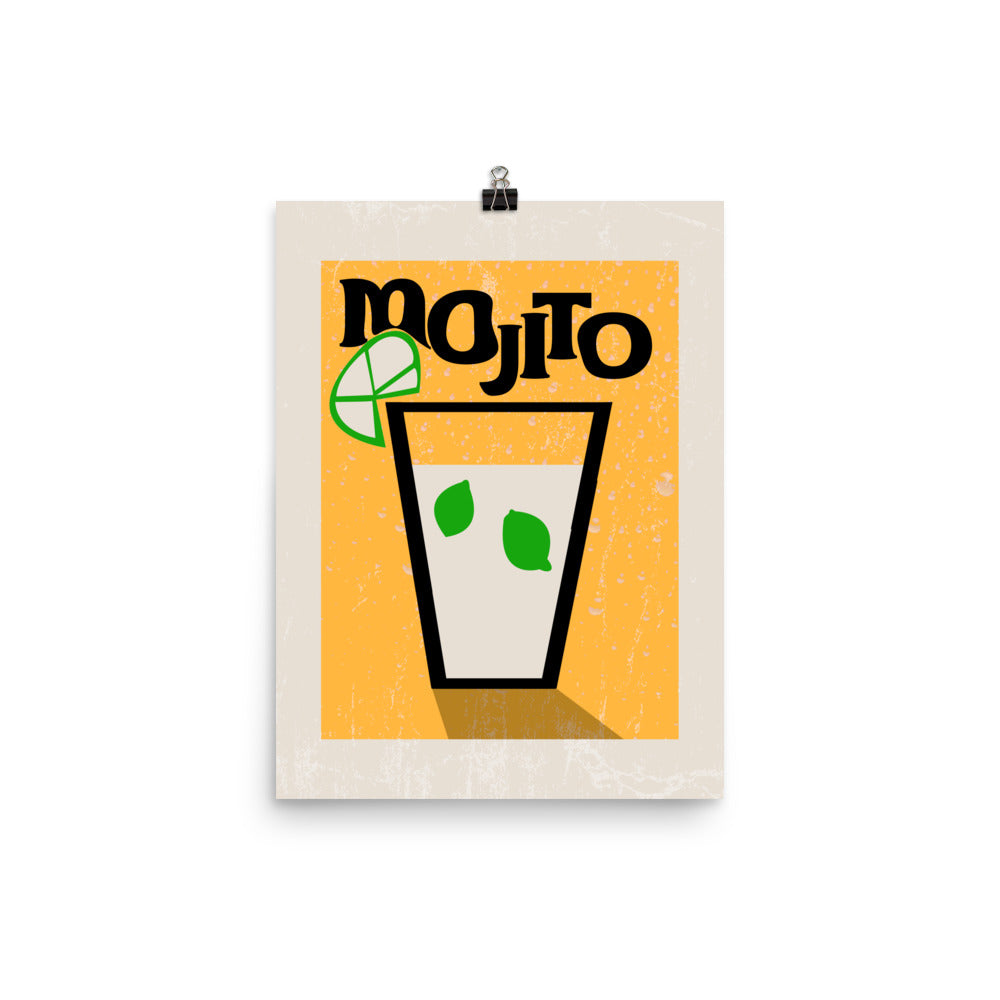 Mojito Cocktail Poster Print