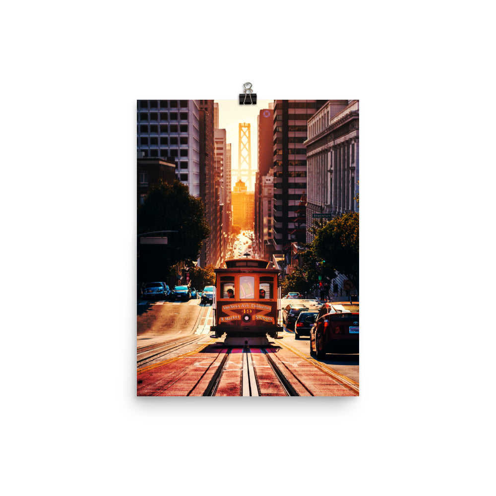 San Fran Cable Car Framed Print