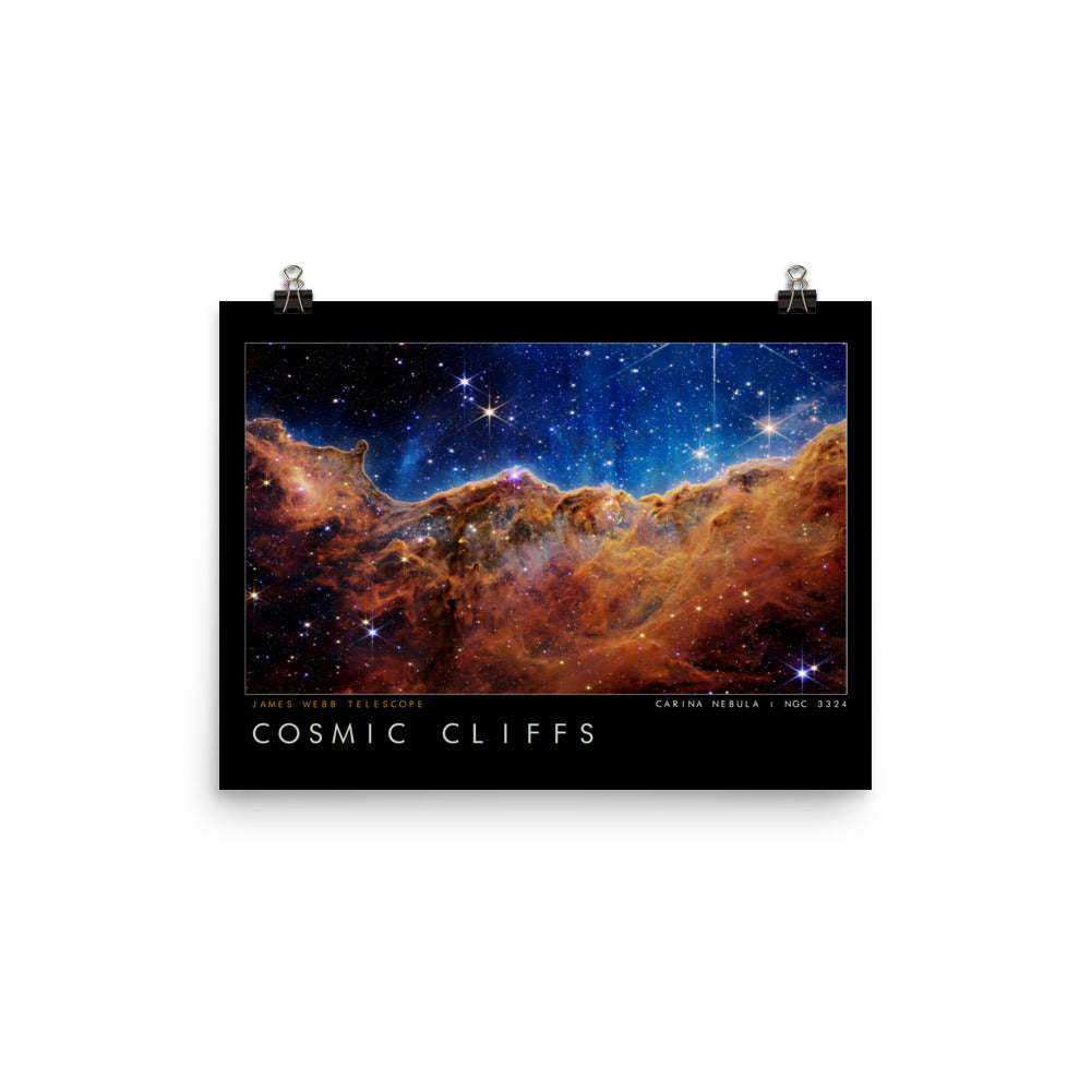 James Webb Telescope Cosmic Cliffs Framed Print