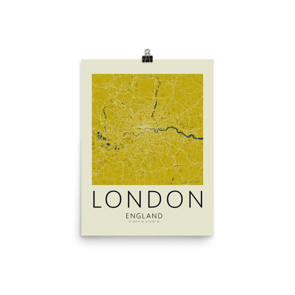 London Map Framed Print