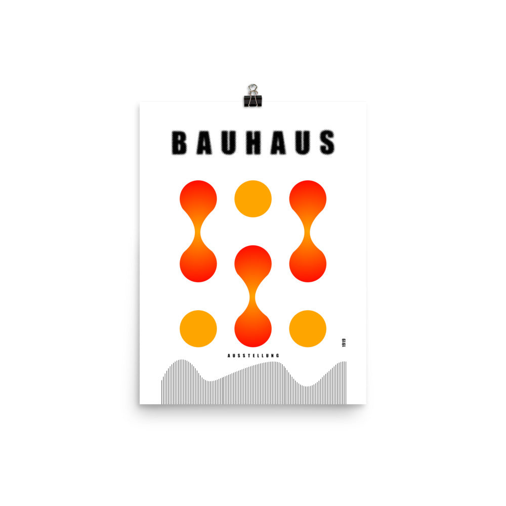 Bauhaus Lava Drops Framed Print