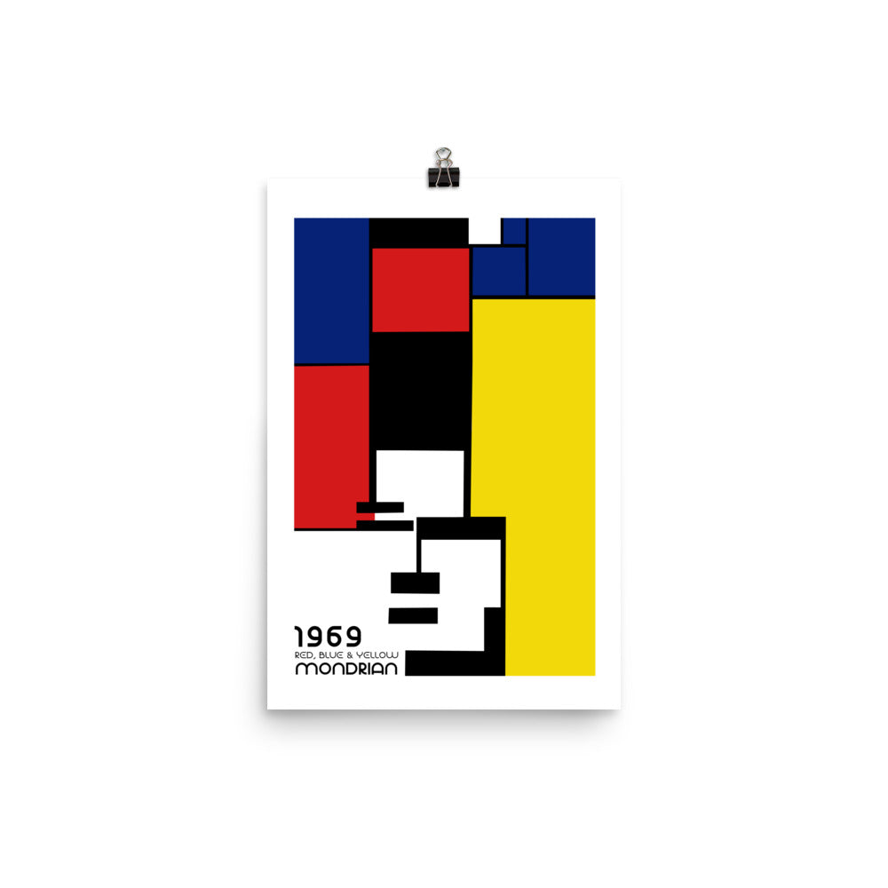 Mondrian 1969 Bauhaus Poster Print