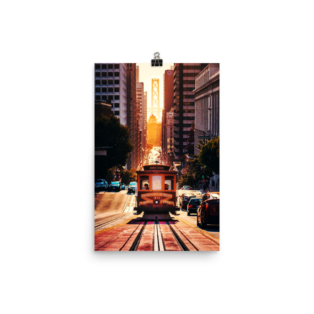 San Fran Cable Car Framed Print