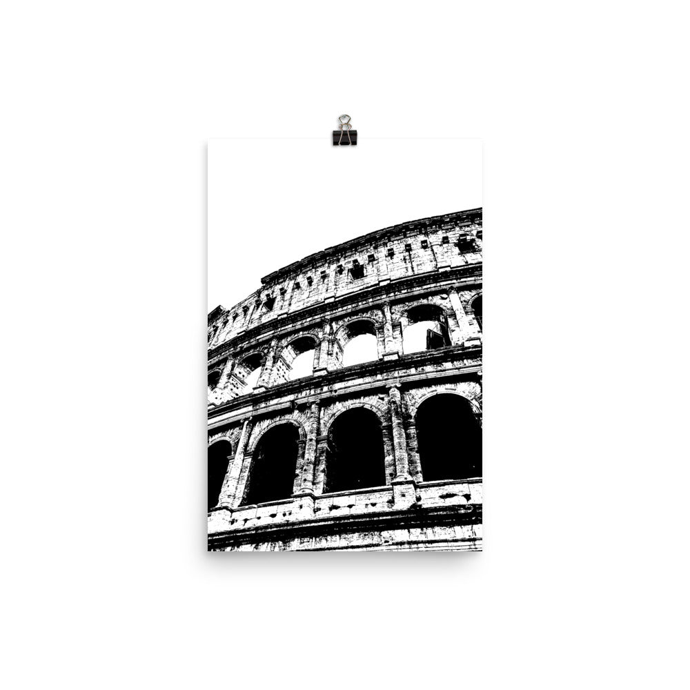 Rome Colosseum Mono Framed Print