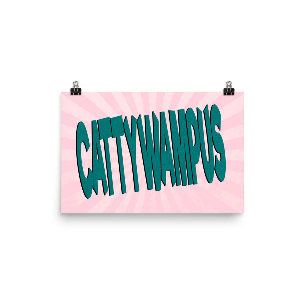 Cattywampus Poster Print