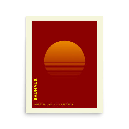 Bauhaus Sunrise Framed Print