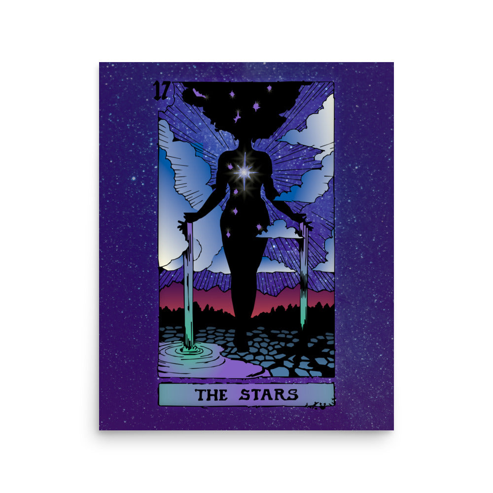 The Stars - Tarot Card Framed Print