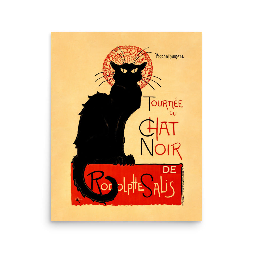 Tournée du Chat Noir 1896 by Théophile Alexandre Steinlen Framed Print