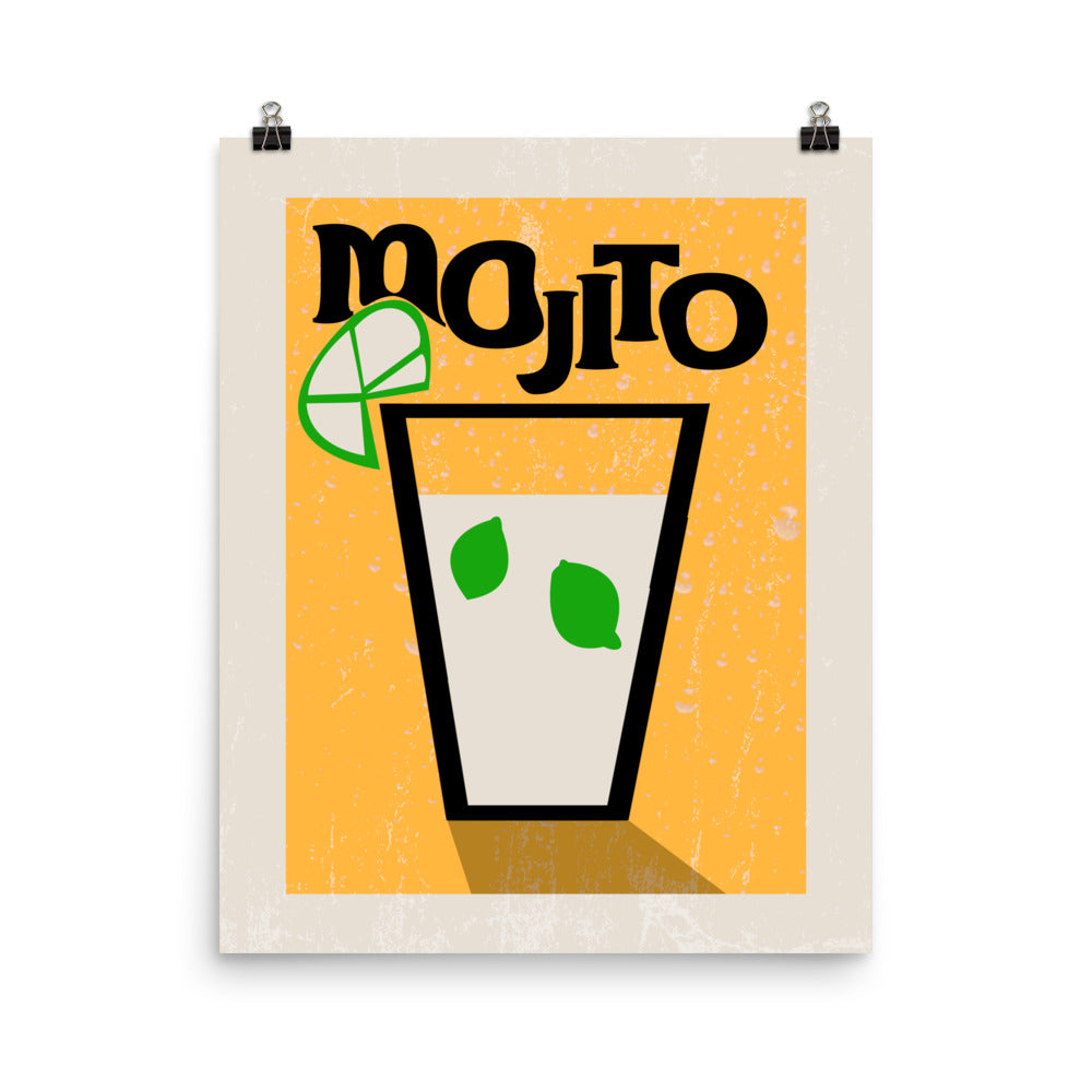 Mojito Cocktail Poster Print