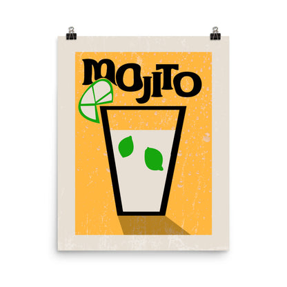 Mojito Cocktail Poster Print