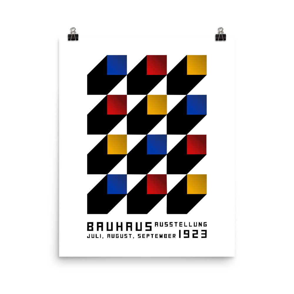 Bauhaus Blocks Poster Print