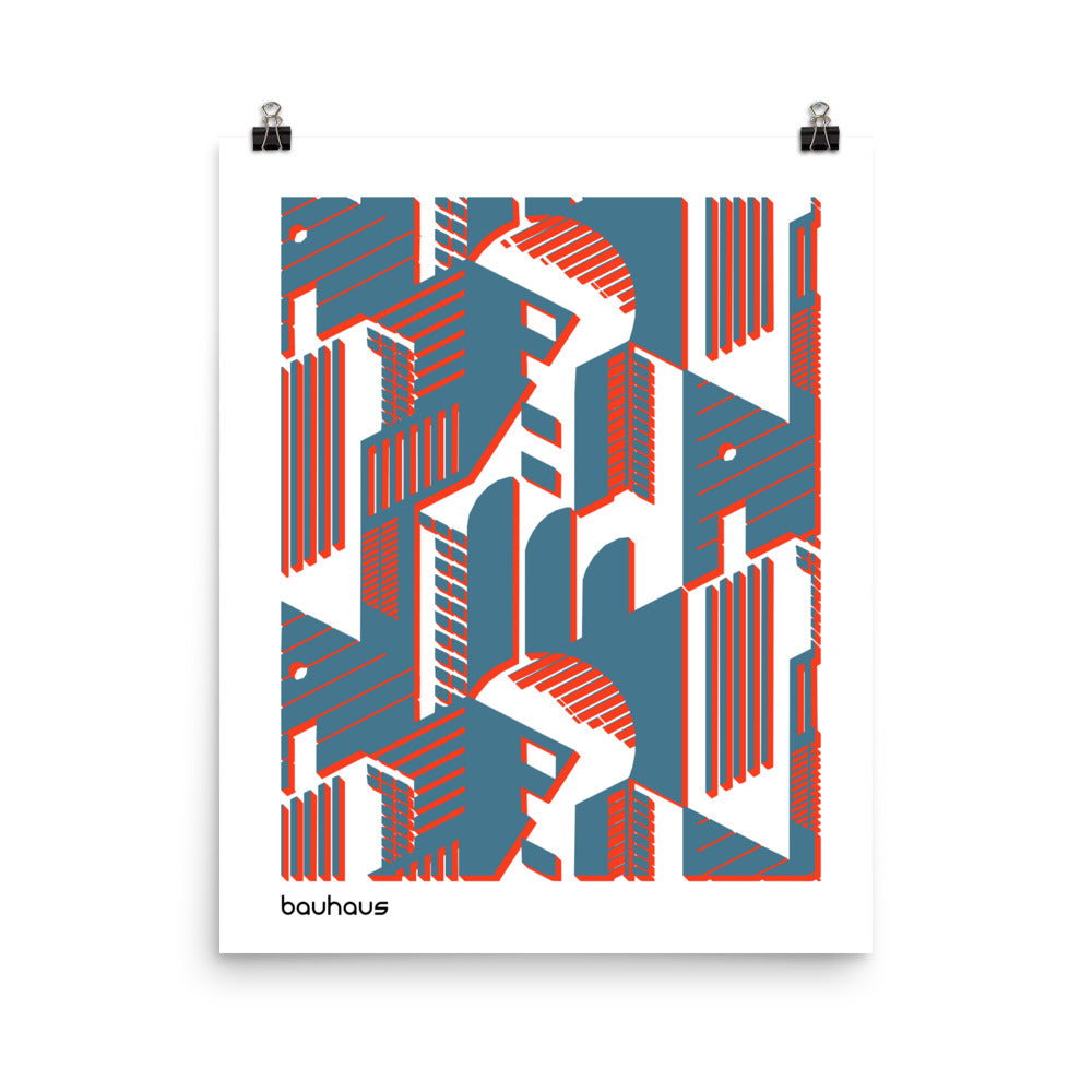 Bauhaus Rooms Poster Print