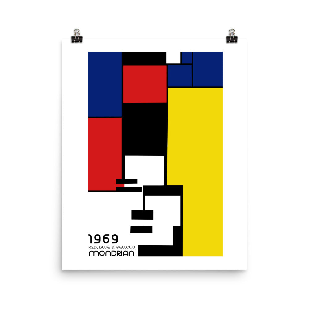 Mondrian 1969 Bauhaus Poster Print