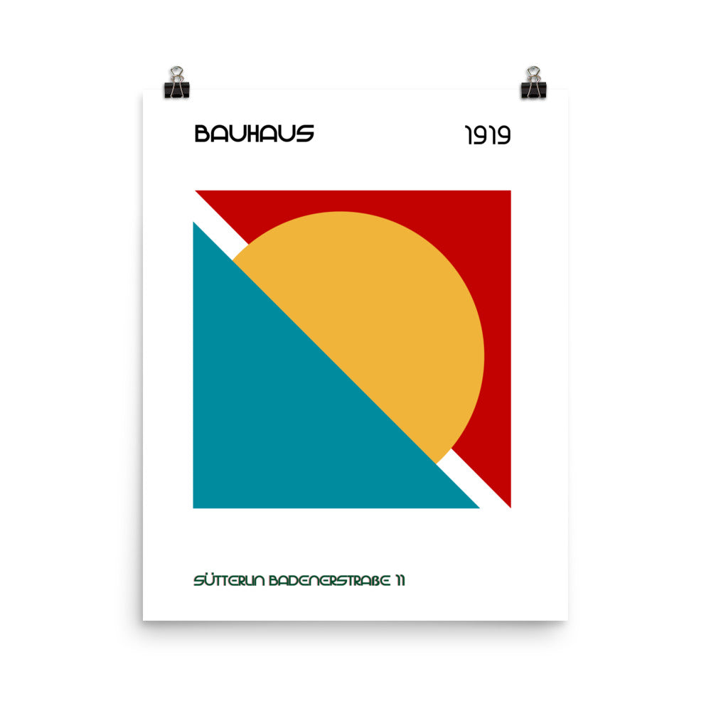 Sutterlin Badenerstrasse Bauhaus Poster Print