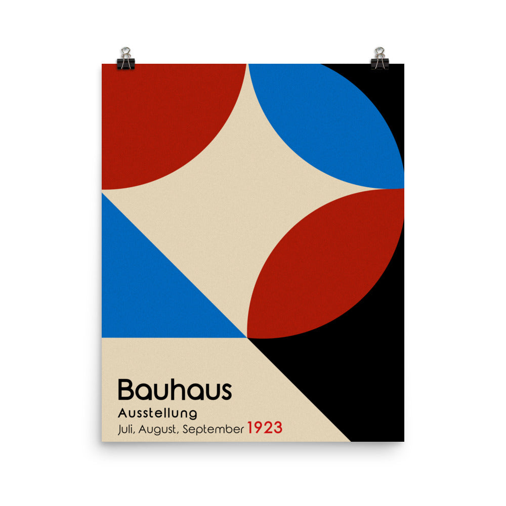 Bauhaus Shapes Poster Print