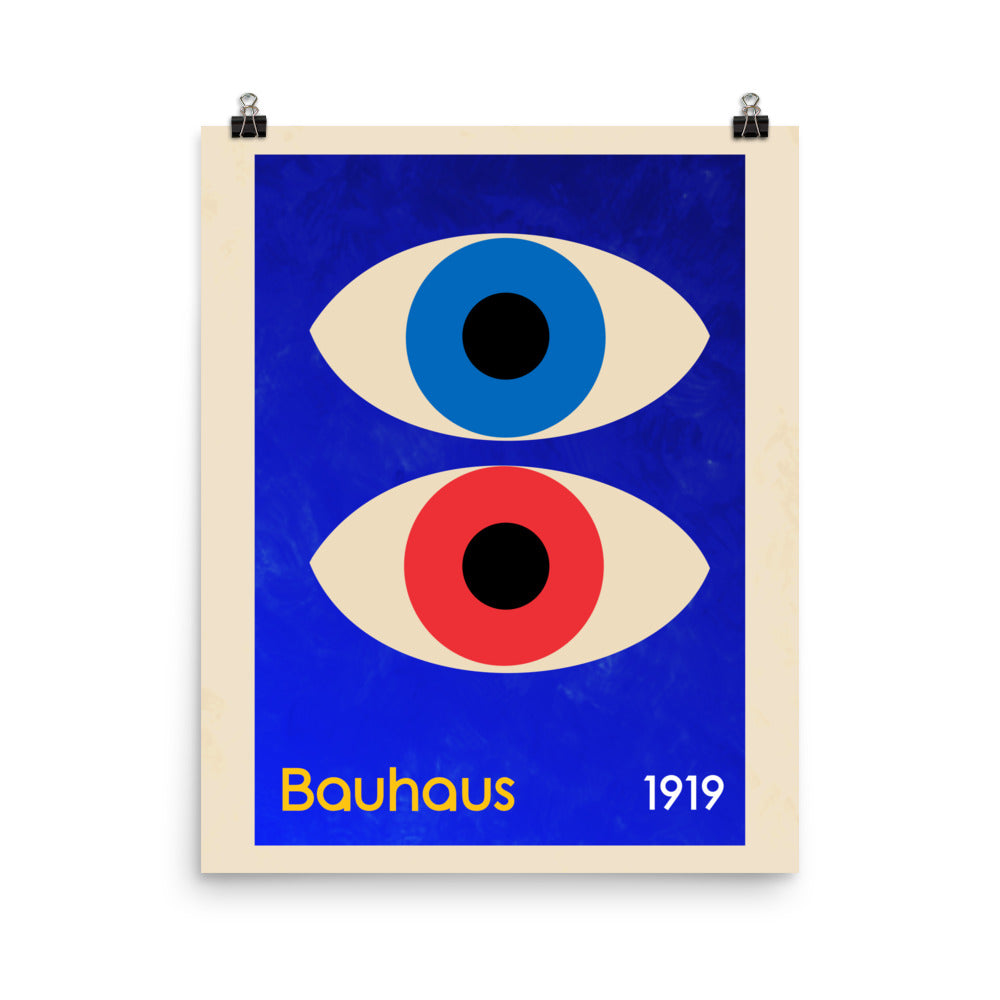 Bauhaus Eyes Poster Print