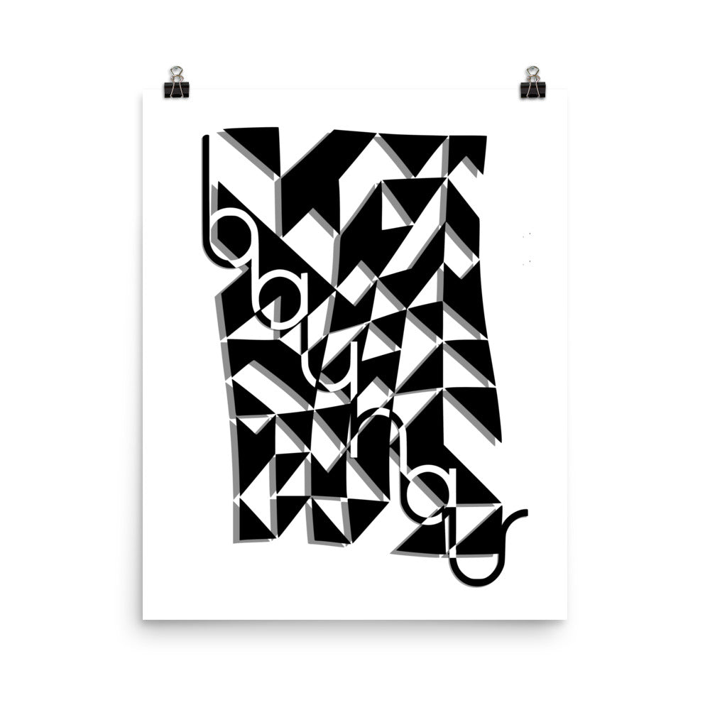 Bauhaus Modern Dynamic Poster Print