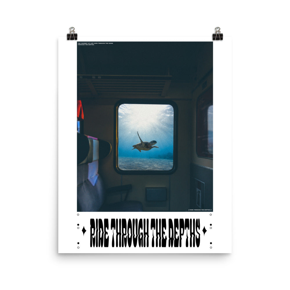 Ride Through the Depths Poster Print