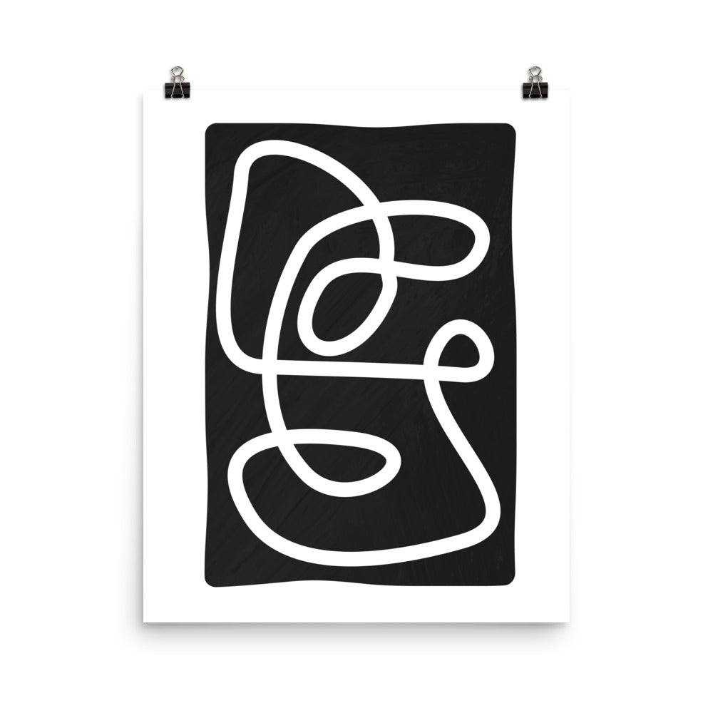 Abstract Line Art Framed Print