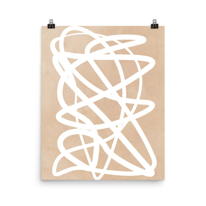 Nude Doodle Framed Print