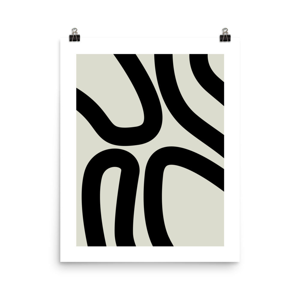 Abstract Lines Framed Print