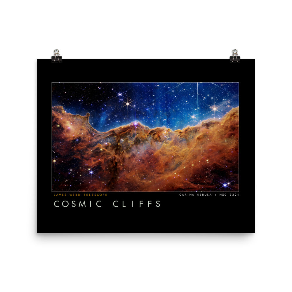 James Webb Telescope Cosmic Cliffs Framed Print