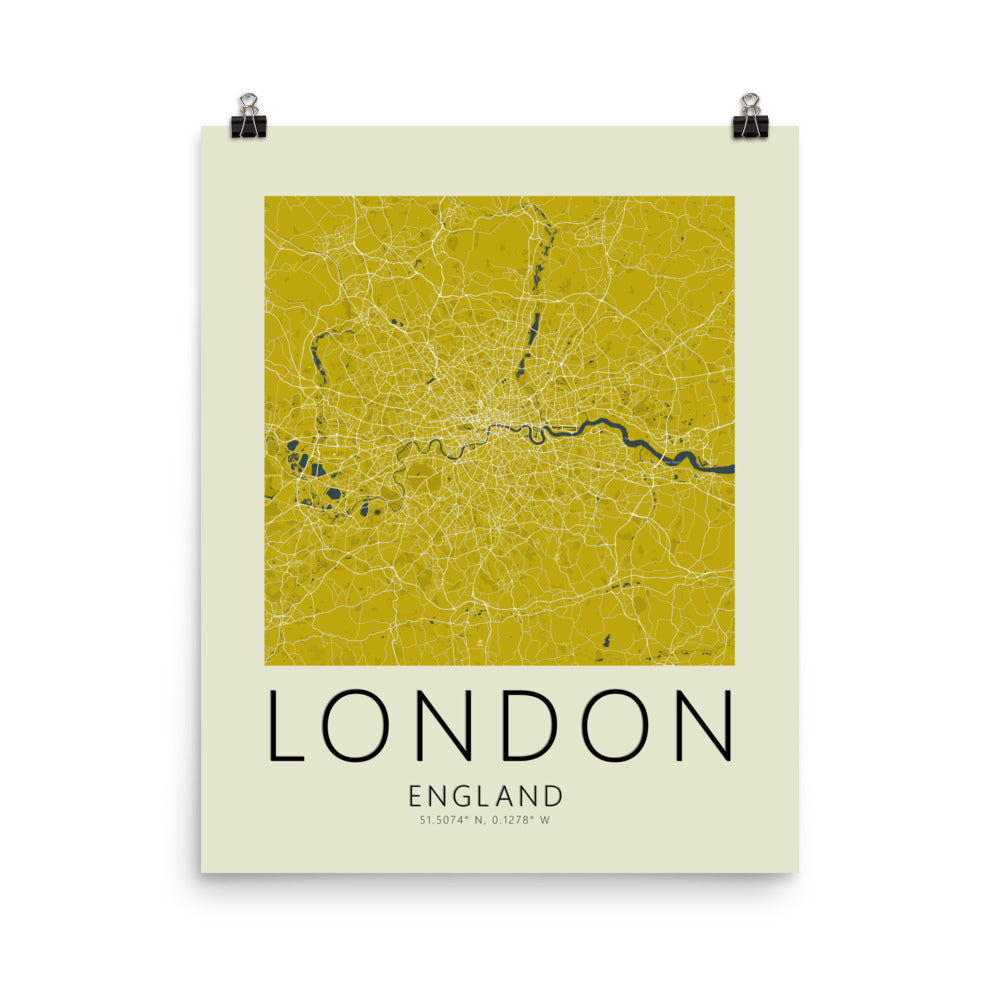 London Map Framed Print