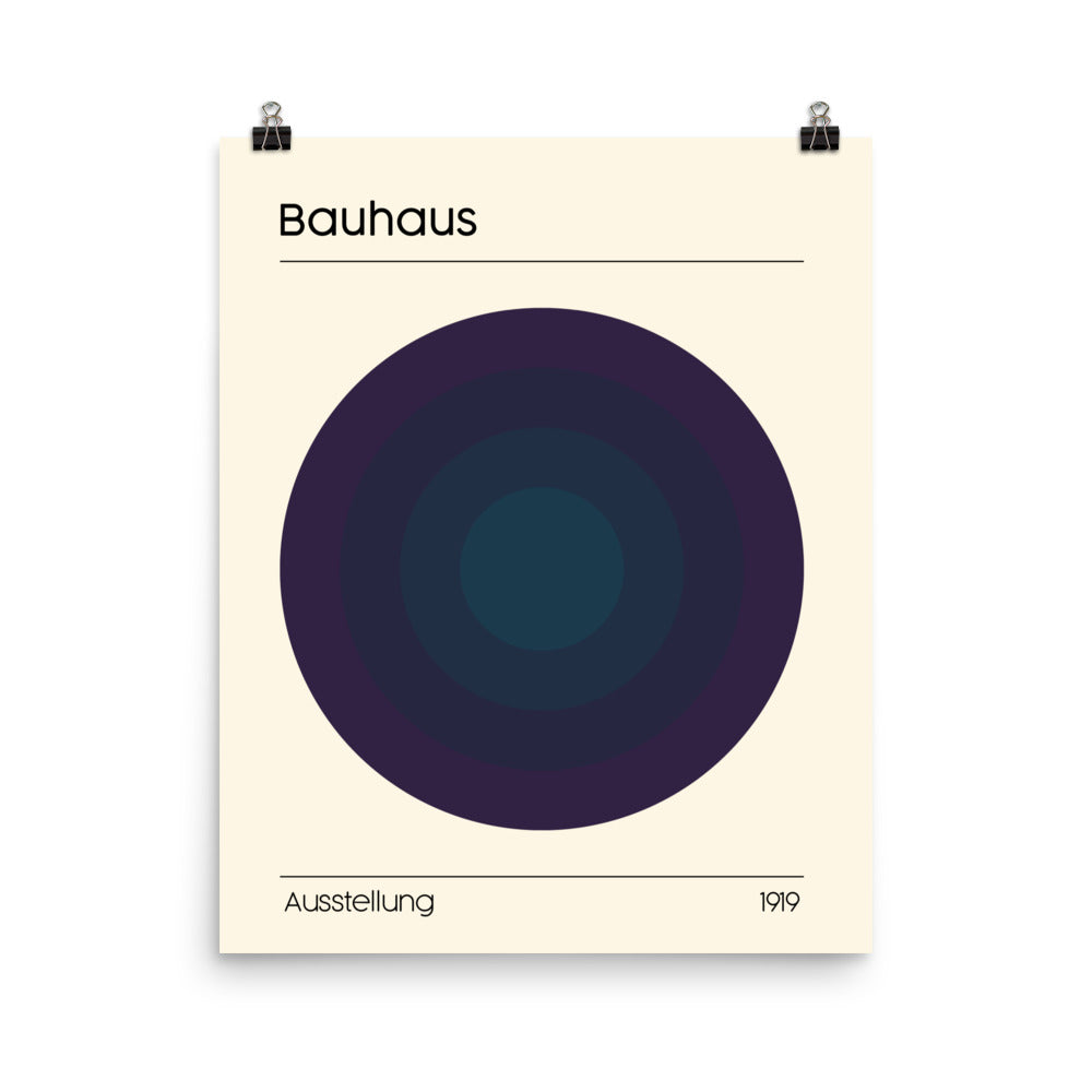 Bauhaus Concentrix Poster Print