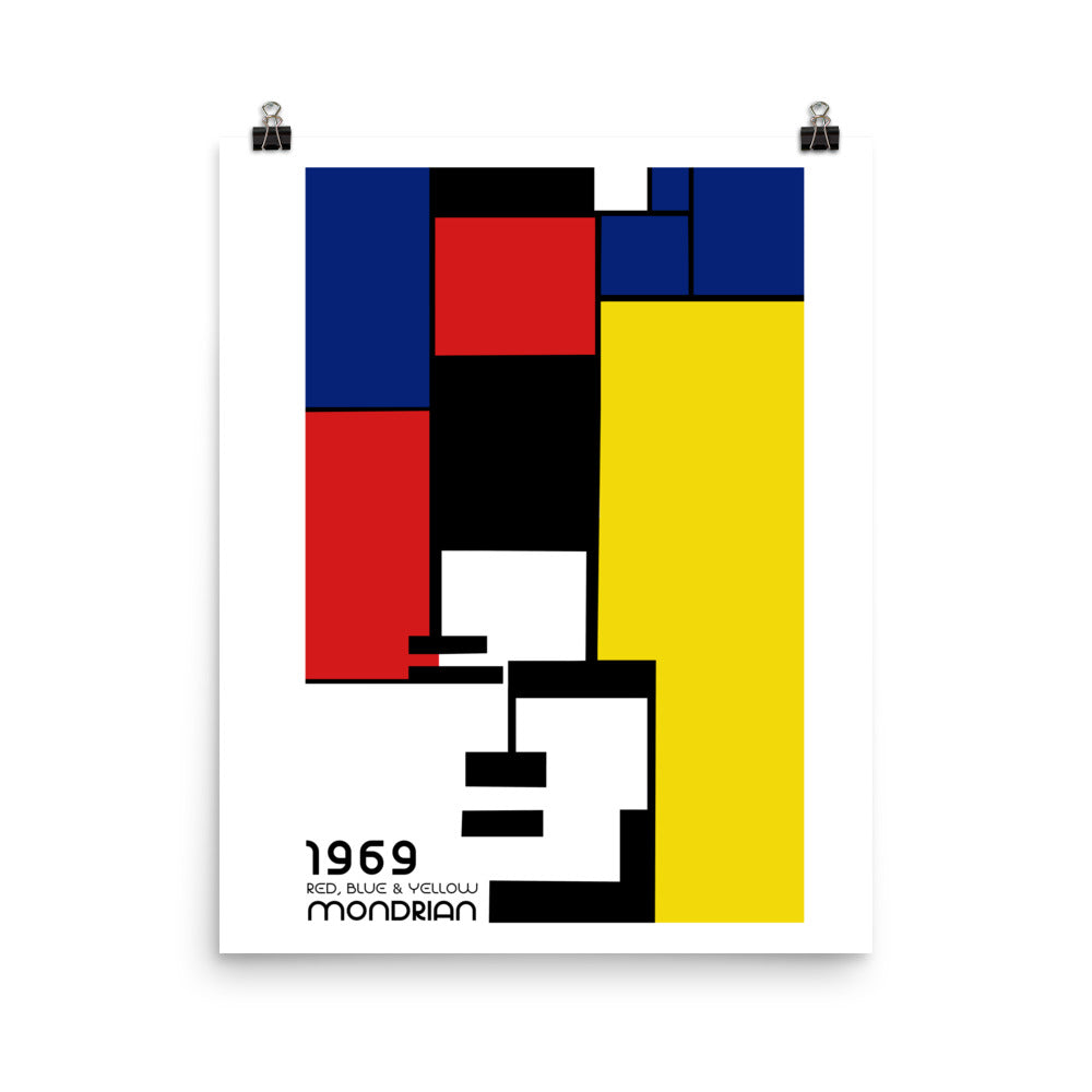 Mondrian 1969 Bauhaus Framed Print