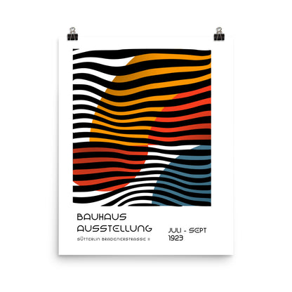 Bauhaus Between Lines -Sütterlin Badenerstrasse Framed Print