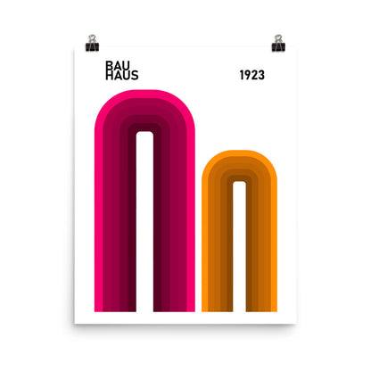 Bauhaus Arches Framed Print