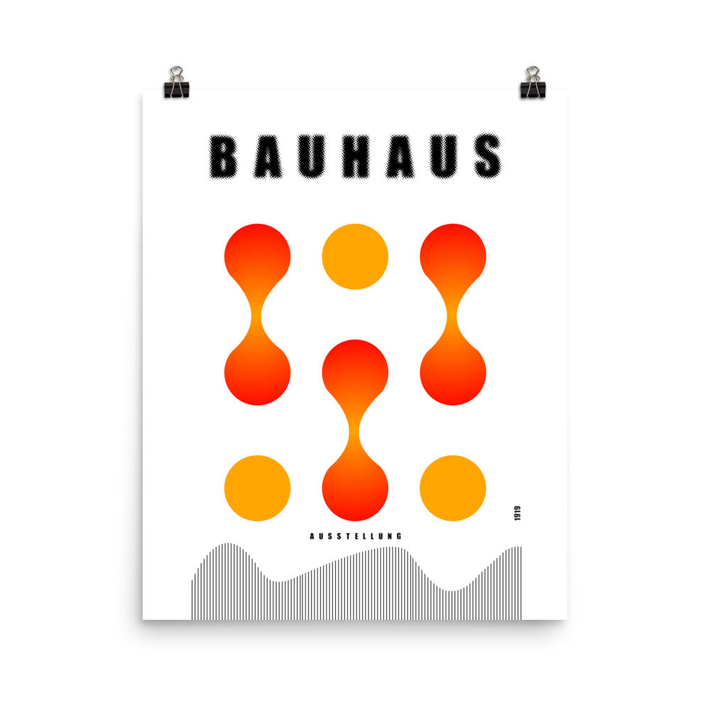 Bauhaus Lava Drops Framed Print