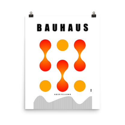 Bauhaus Lava Drops Framed Print