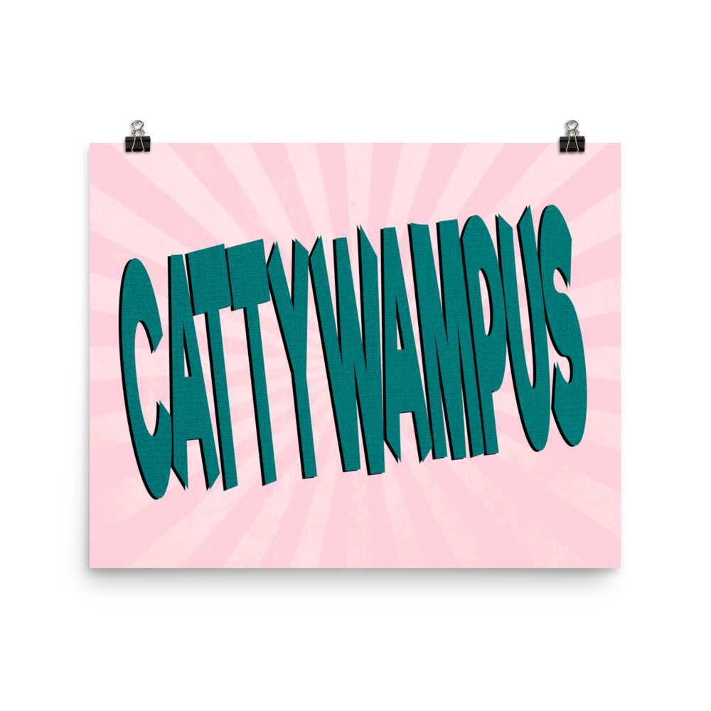 Cattywampus Poster Print