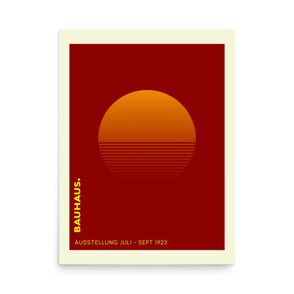 Bauhaus Sunrise Framed Print