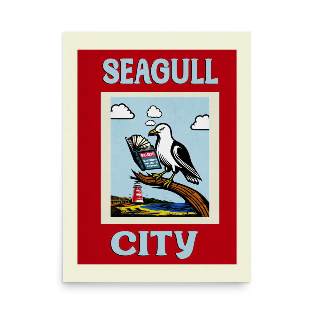 Seagull City Poster Print