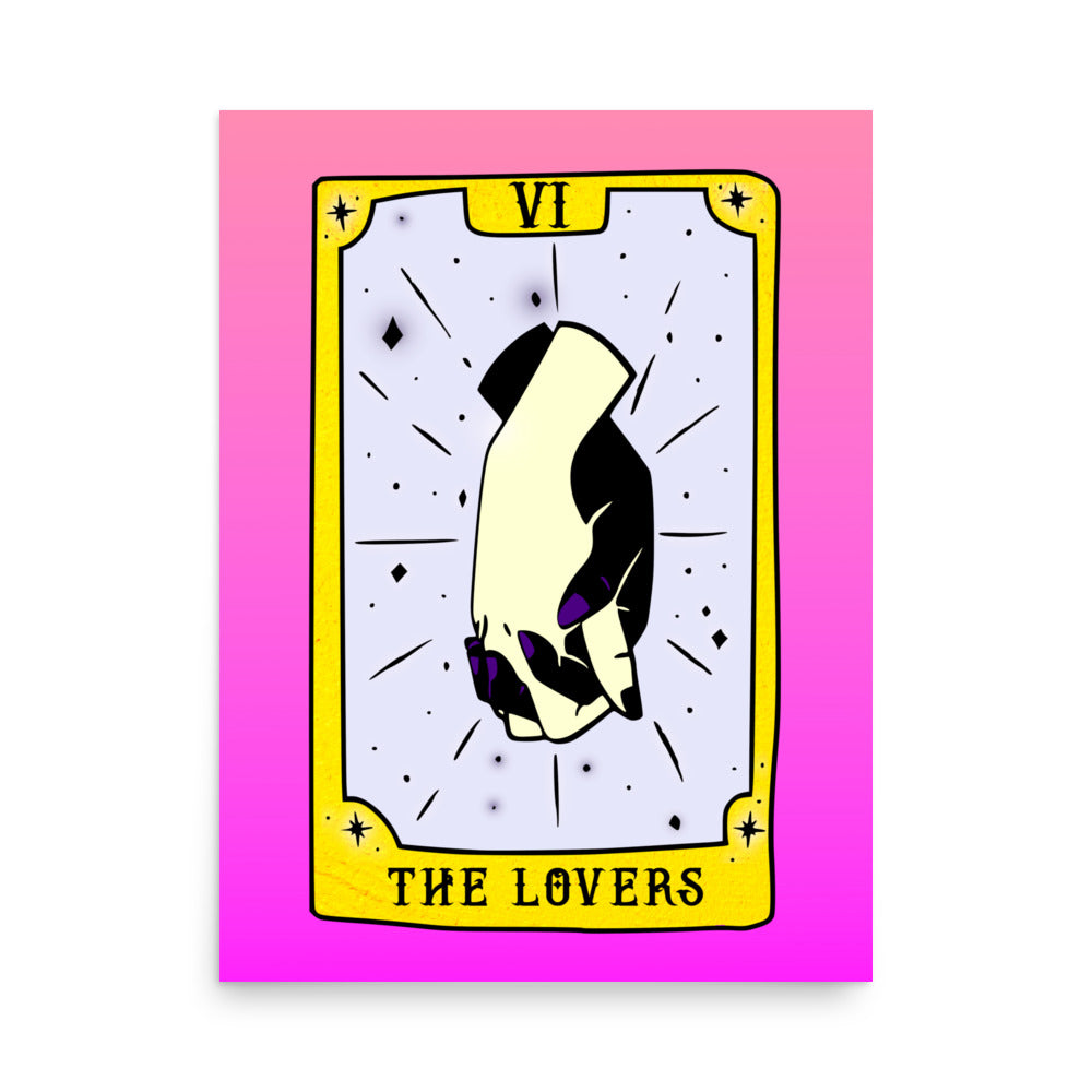 The Lovers Tarot Card Framed Print