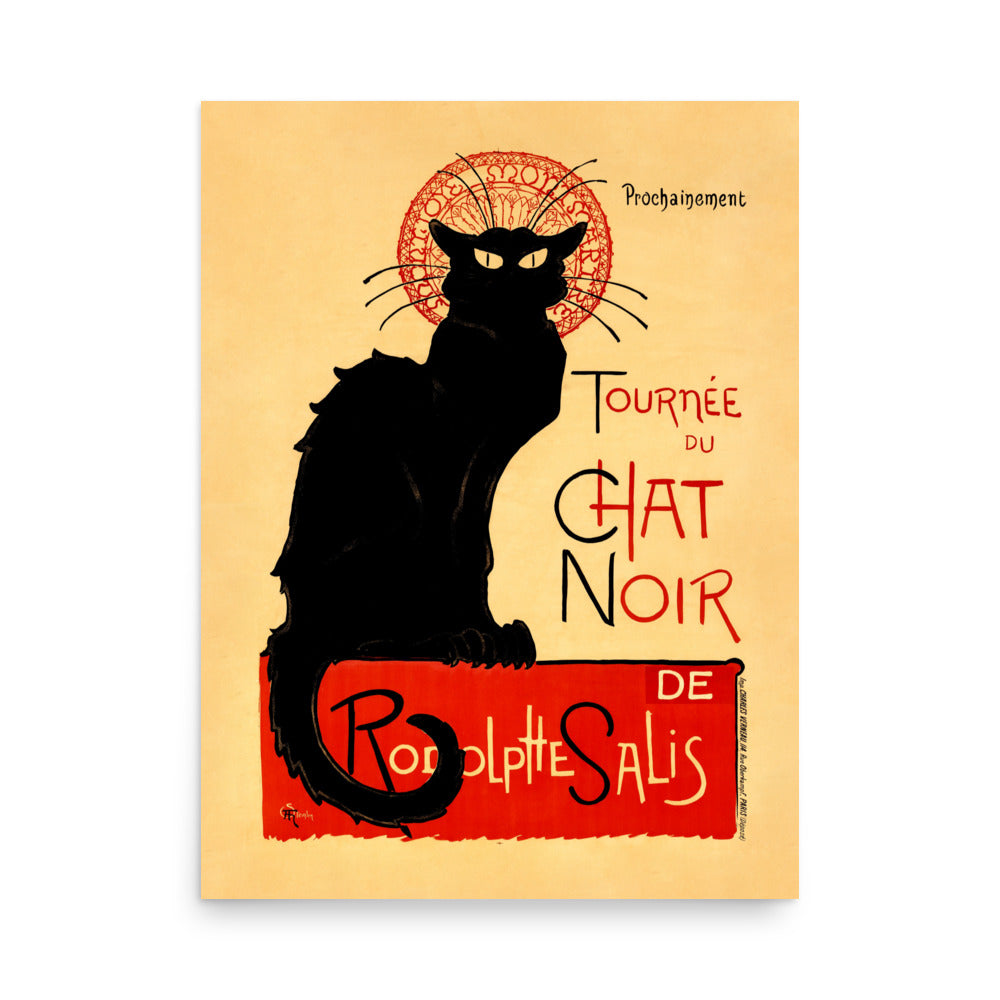 Tournée du Chat Noir 1896 by Théophile Alexandre Steinlen Framed Print